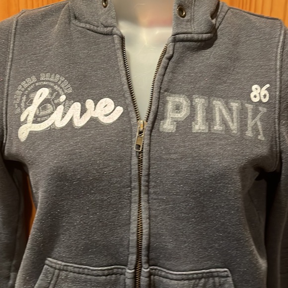 Victoria's Secret Pink Grey Hoodie - Picture 2 of 6